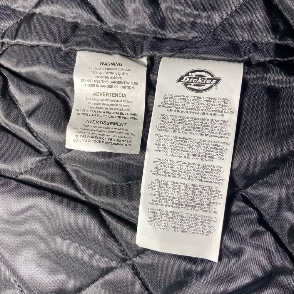 Dickies Hooded Quilted Flannel Plaid Jacket – Youth L (Fits Adult S) – NWT - Picture 6 of 9